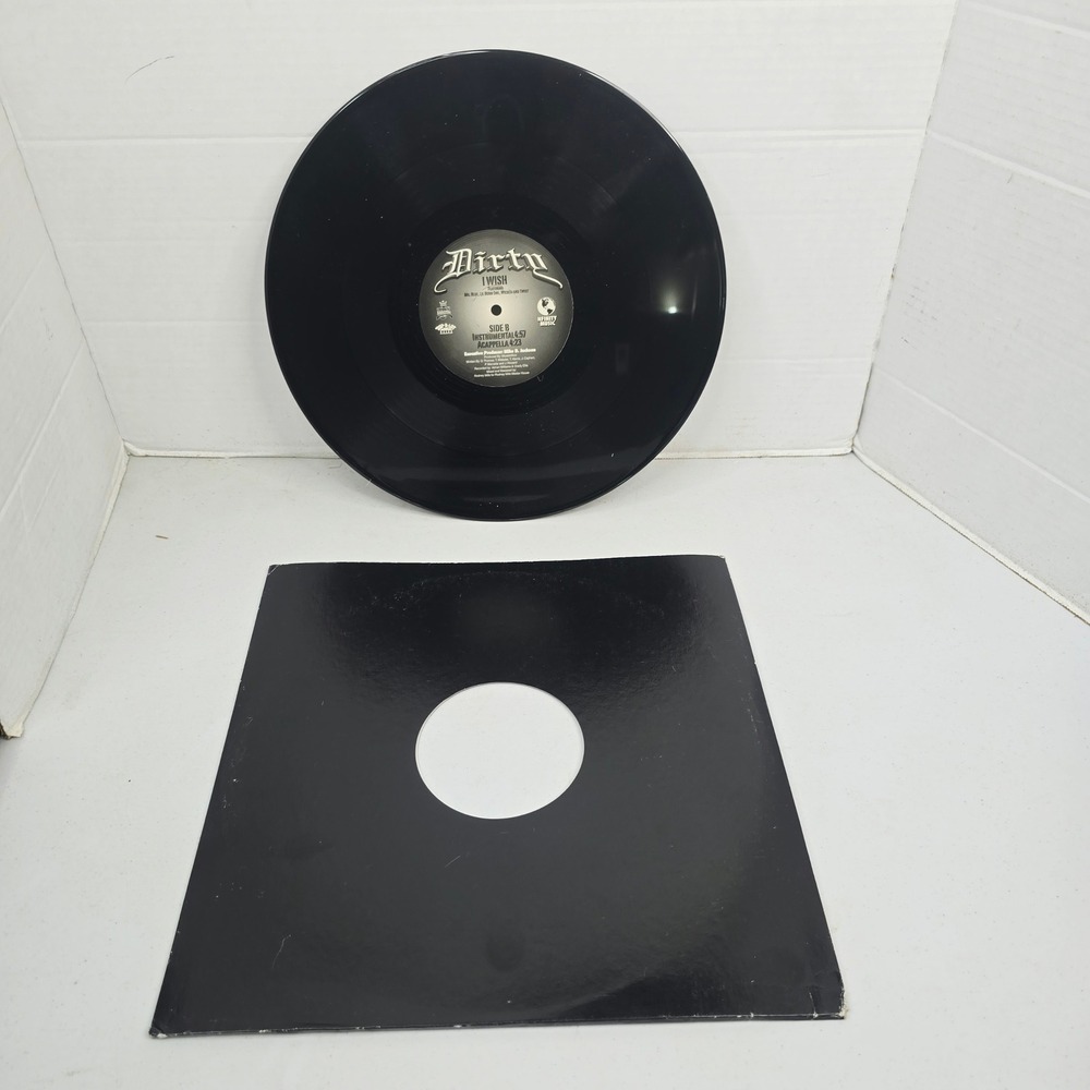 Dirty I Wish Vinyl Record 12" Black Southern Hip Hop Single Nfinity Music
